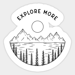Explore More - Small Chest Design Sticker